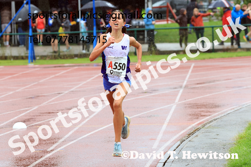 Girls Under-15s 2025 Northern Athletics Autumn Road Relays, Leigh, Lancashire. Photo: David T. Hewitson/Sports for All Pics